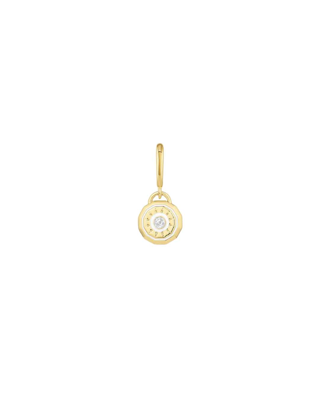 Birthstone Charm White Sapphire