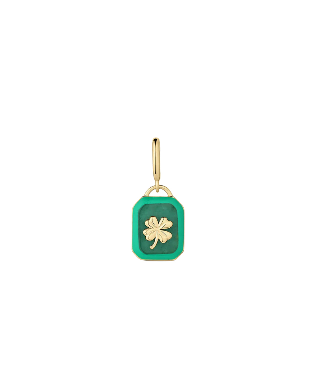 Power Gemstone Luck Clover Charm