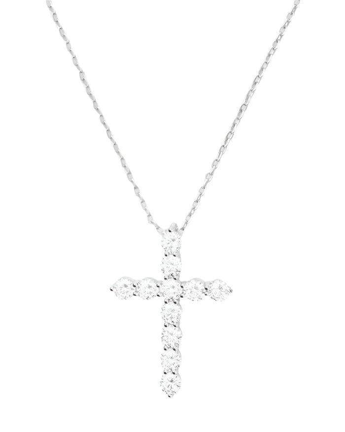 Oh She Fancy Small Cross Pendant - Silver