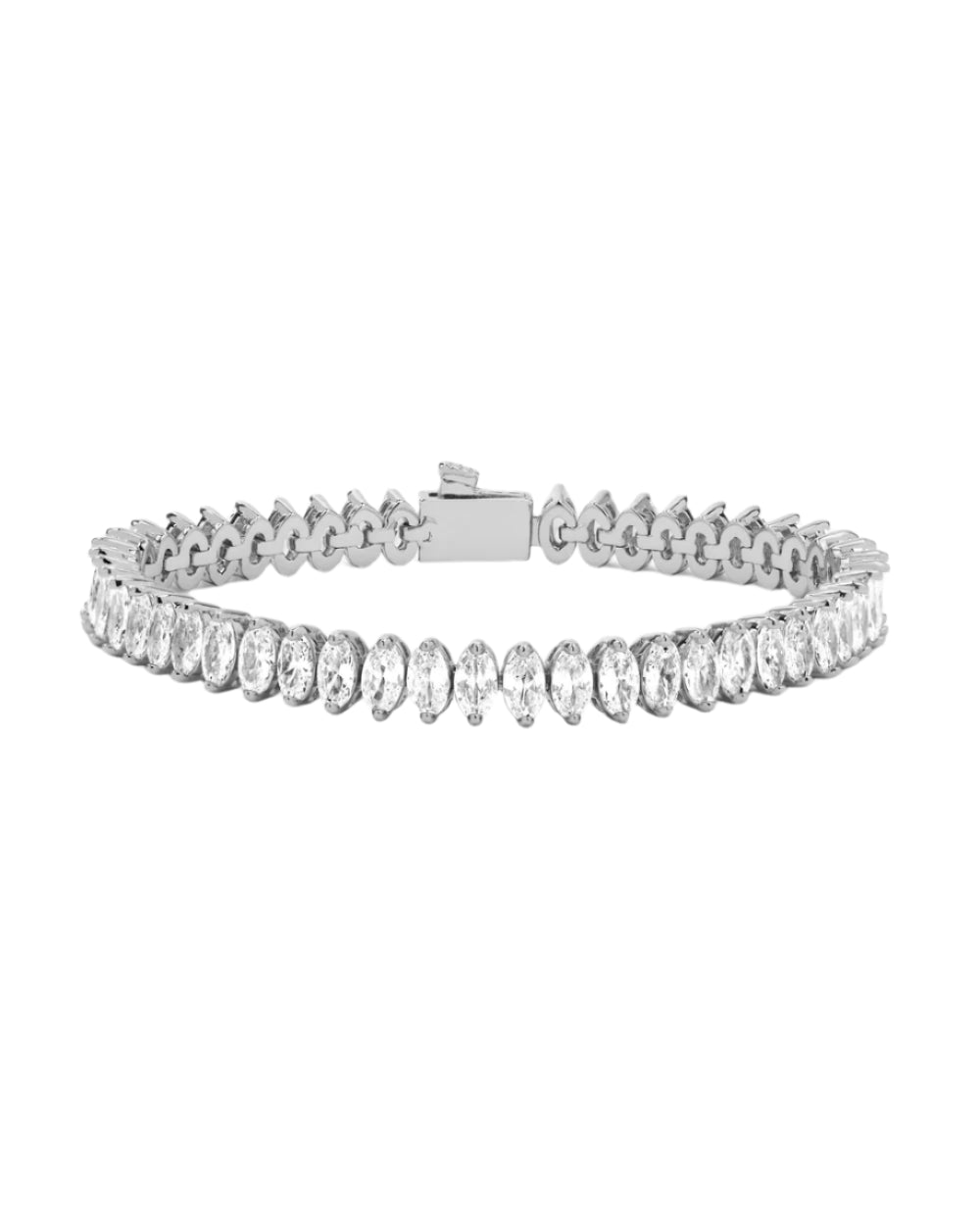 Baby She's So Fine Tennis Bracelet- Silver 6.5"