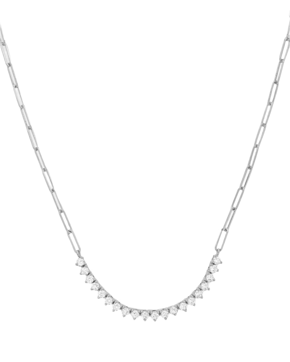 Not Your Basic Samantha Tennis Necklace - Silver