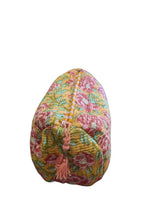 Yellow/Pink/Green Floral print Quilted Cotton Toiletry Bag Set