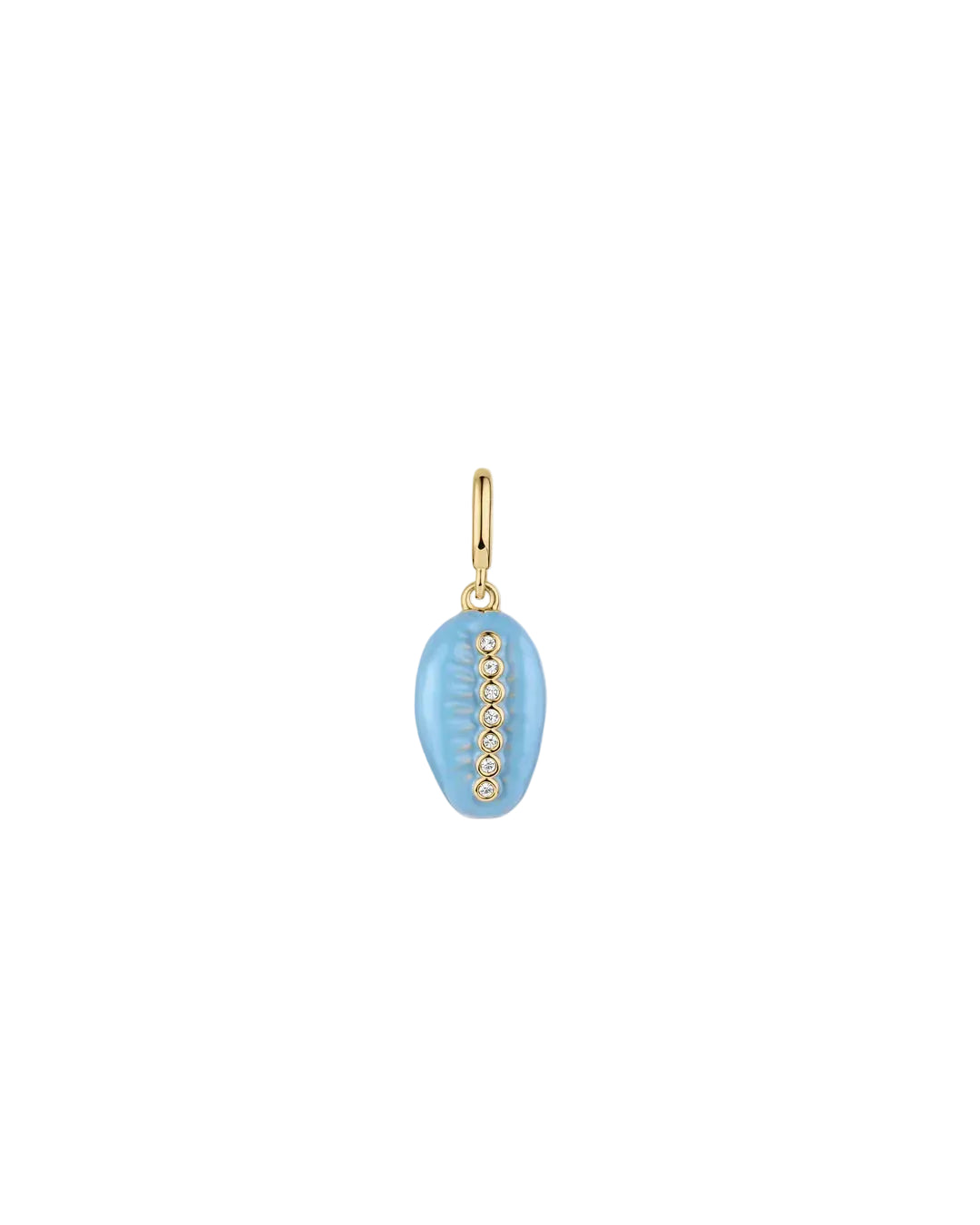 Cowrie Enamel Parker Charm - Gold