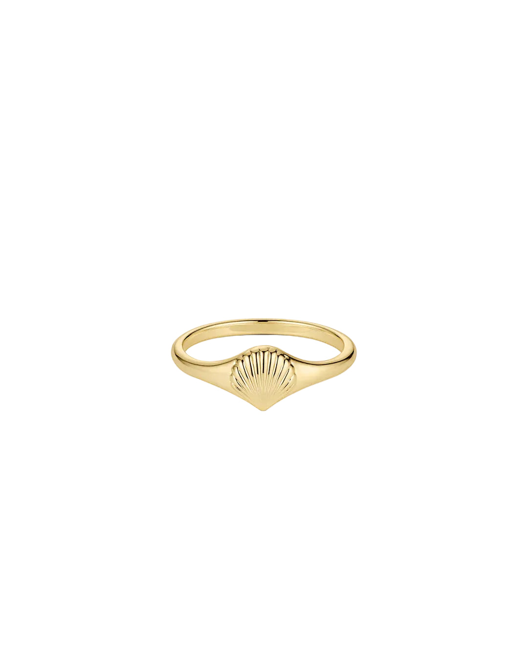 Scallop Mini Signet Ring