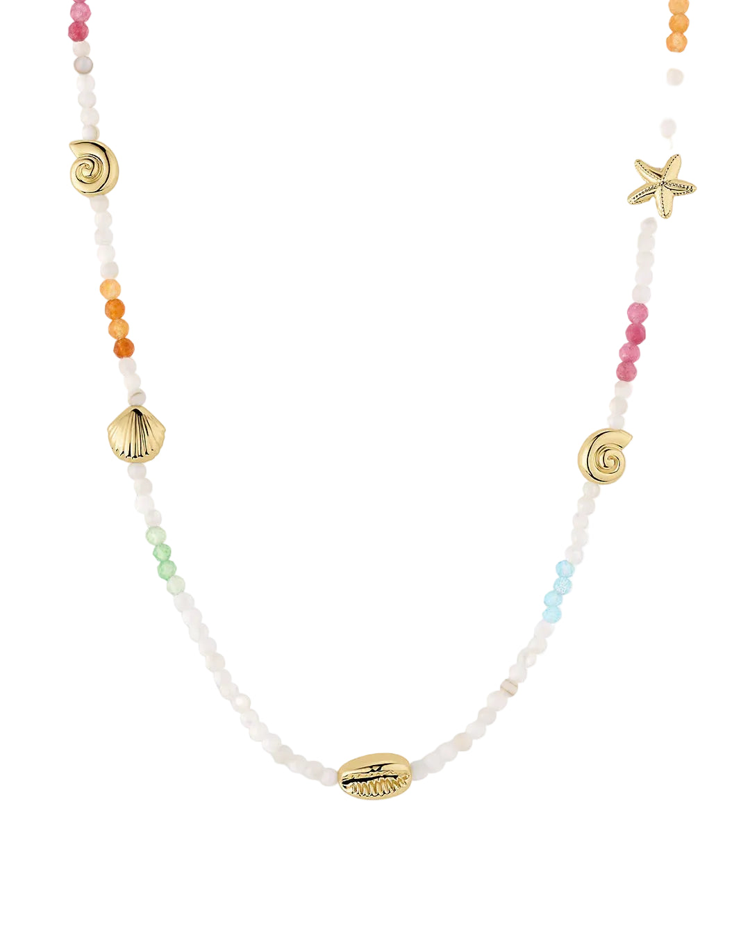Reef Beach Mini Charm Necklace - Gold