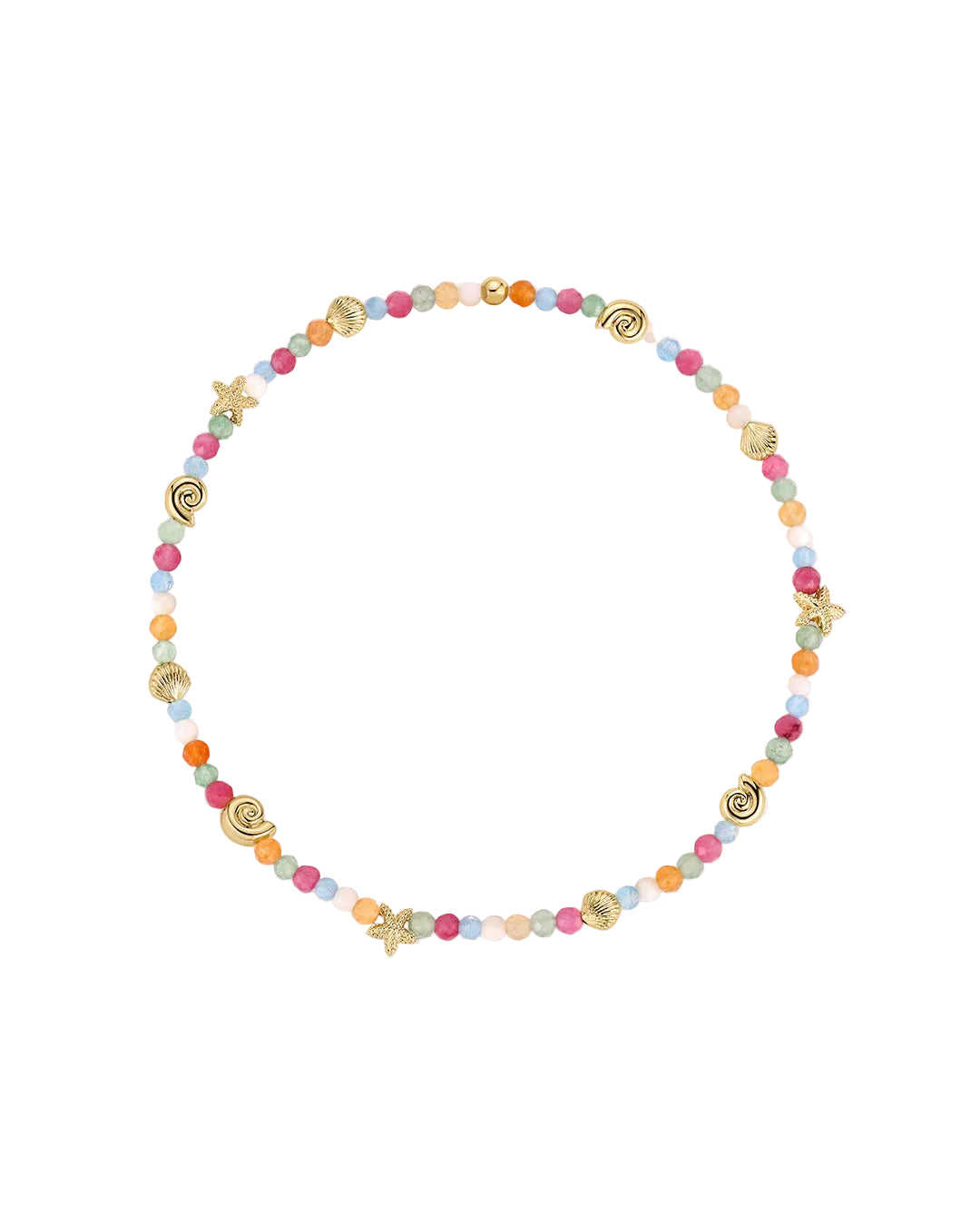 Reef Beach Mini Charm Bracelet - Gold