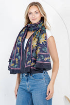 Jungle Print Handmade Cotton Scarf