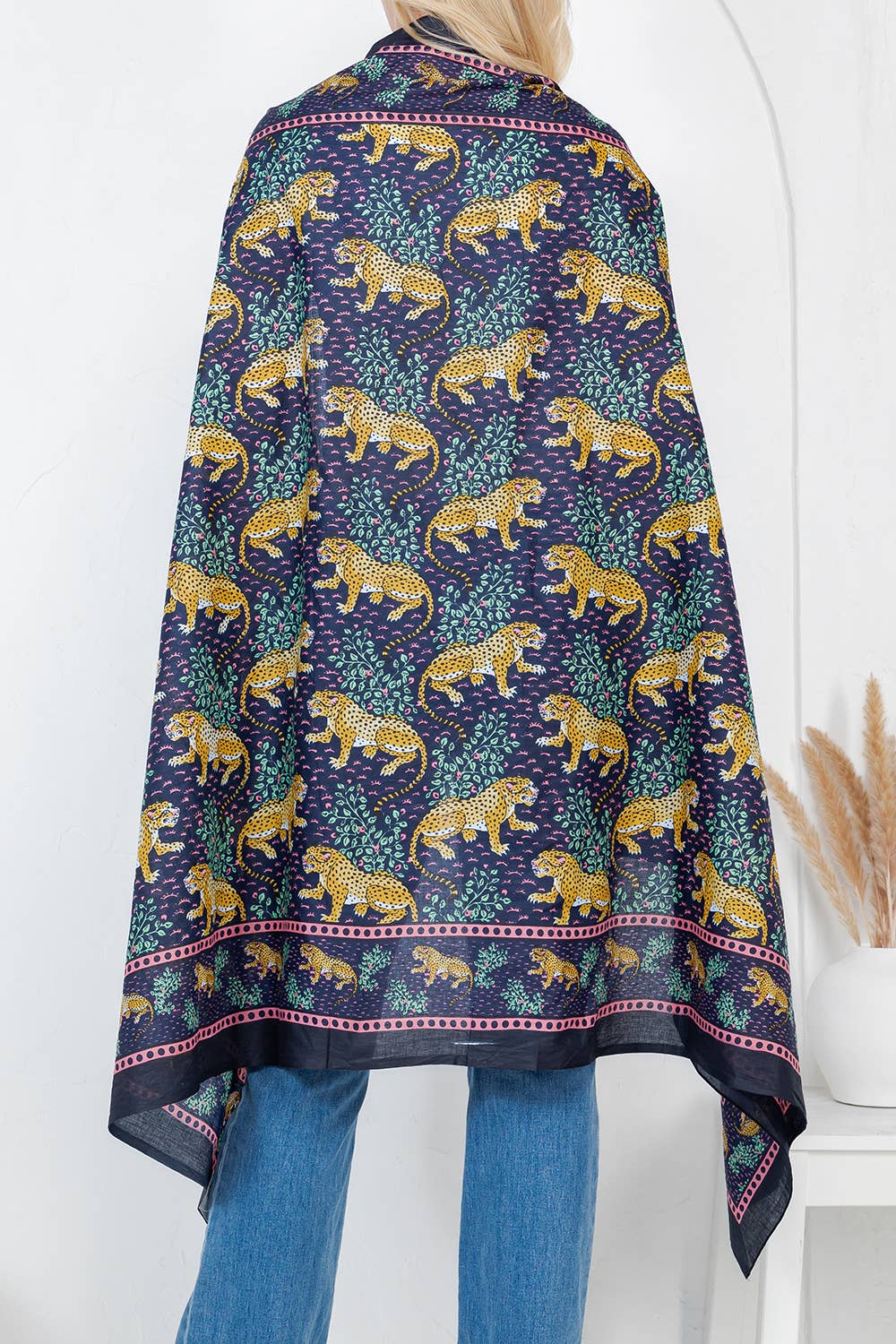 Jungle Print Handmade Cotton Scarf