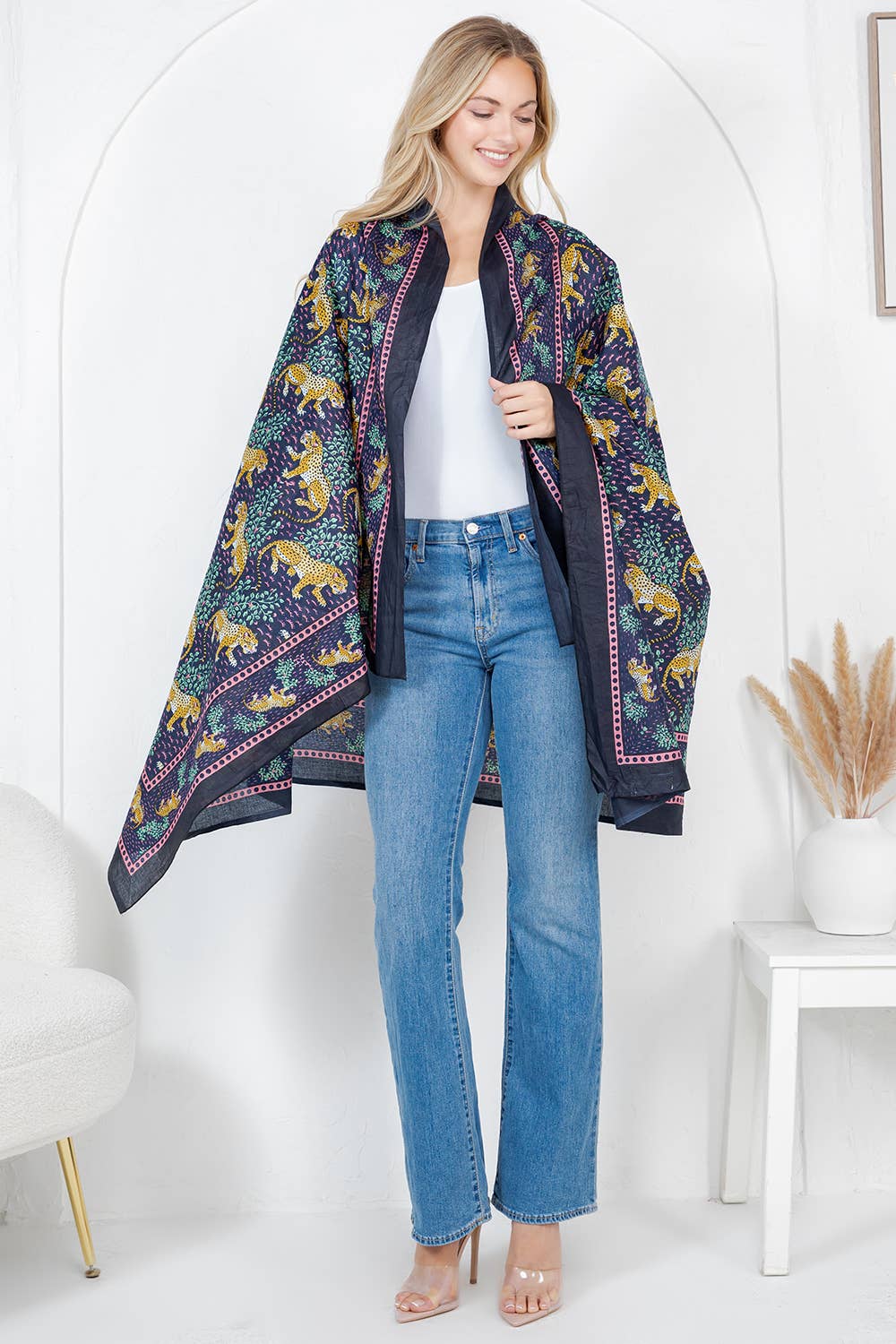 Jungle Print Handmade Cotton Scarf