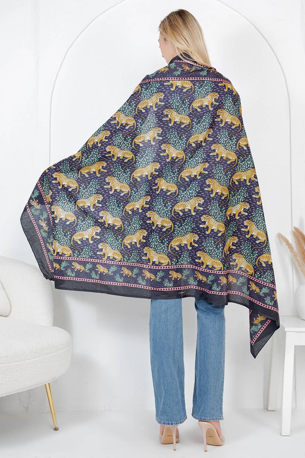 Jungle Print Handmade Cotton Scarf