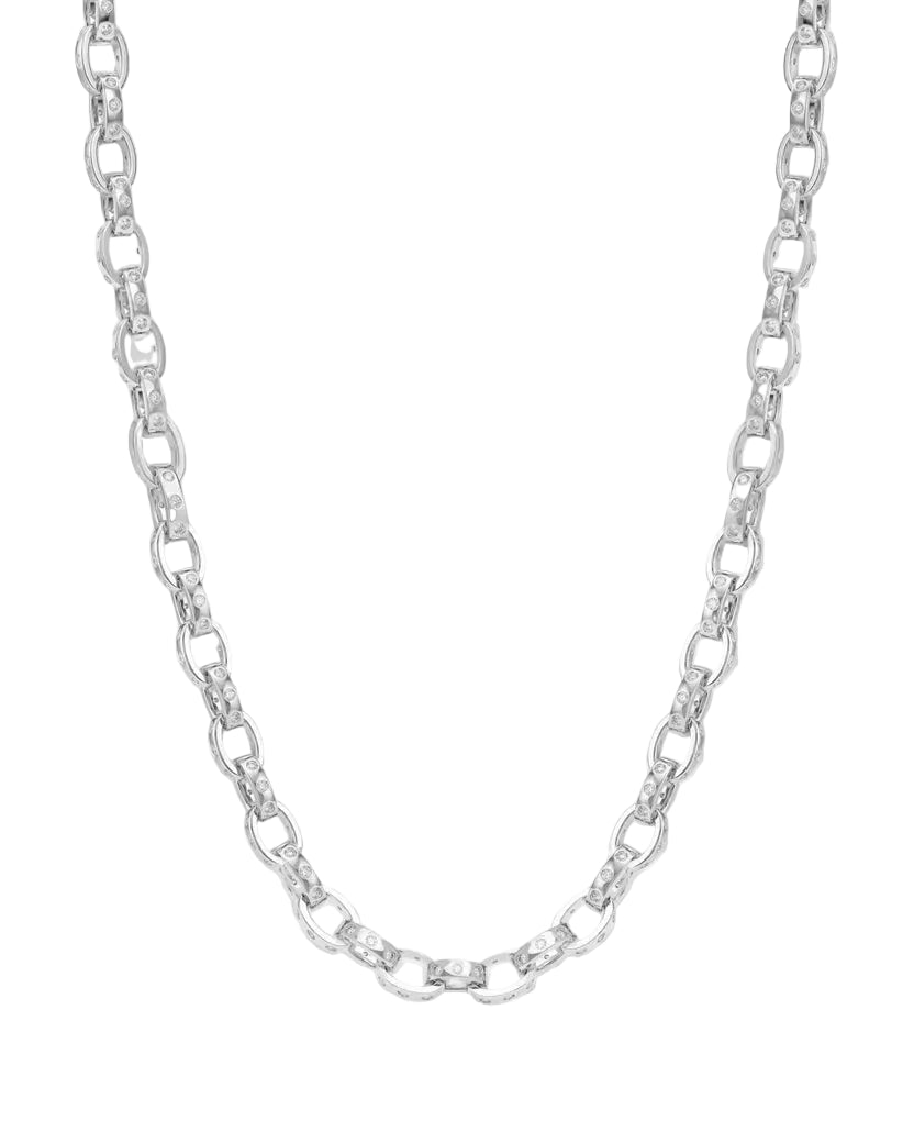 Ashley Chain Link Necklace Silver - 18"