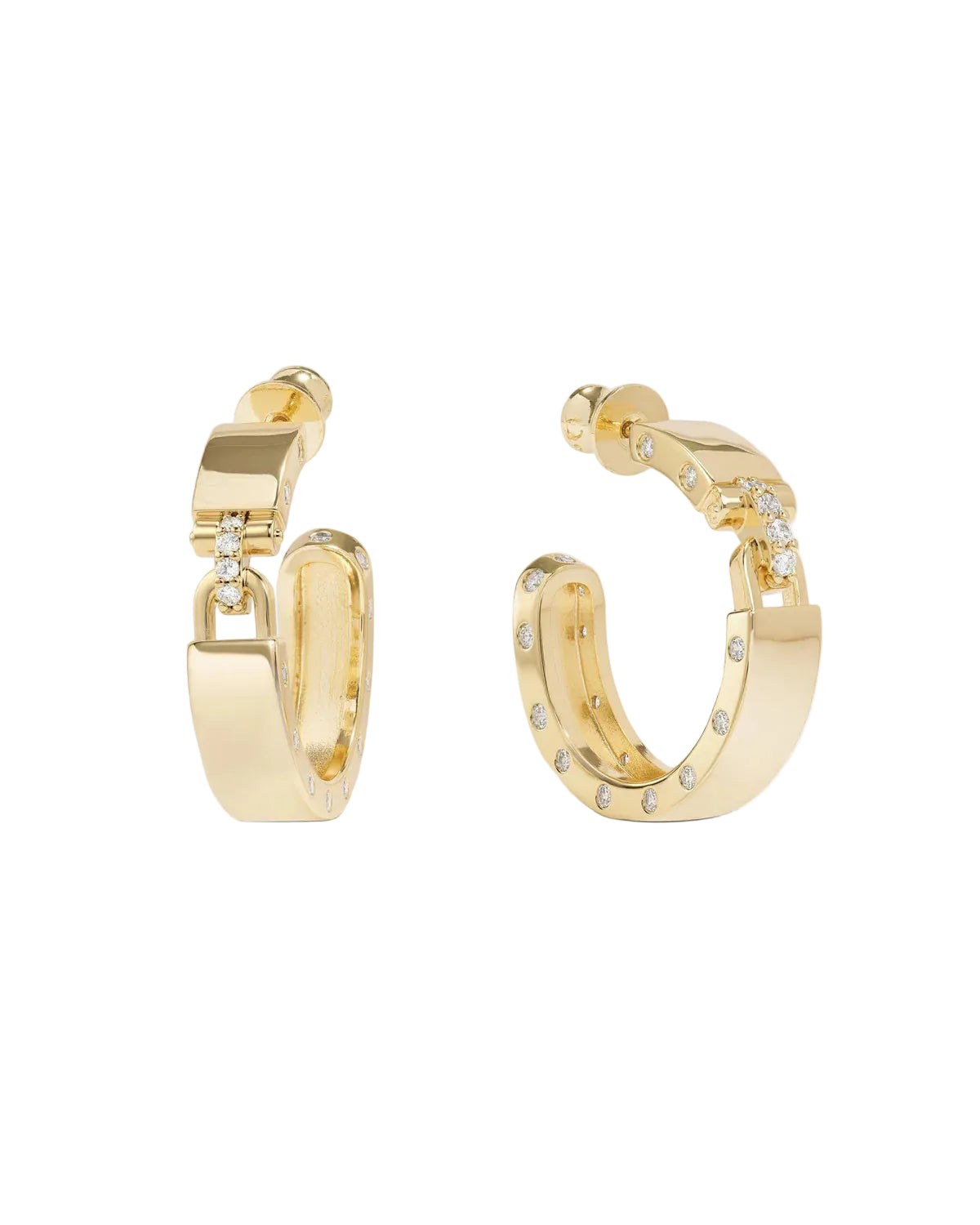 Ashley Lock Hoops 1" Gold