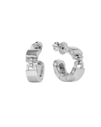 Ashley Lock Huggies - Silver