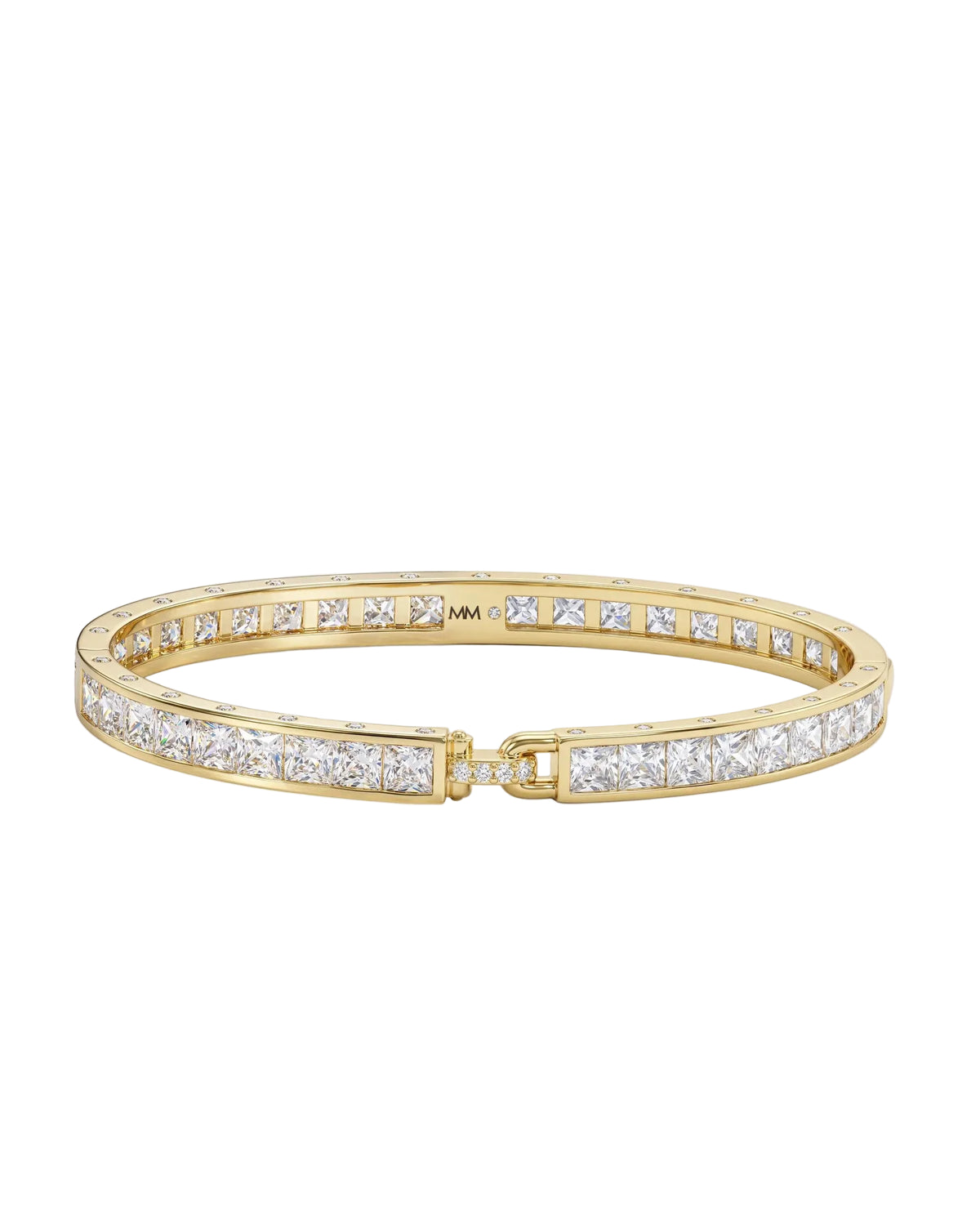 Melinda Maria Ashley Melrose Lock Cuff Gold 6mm - size 7