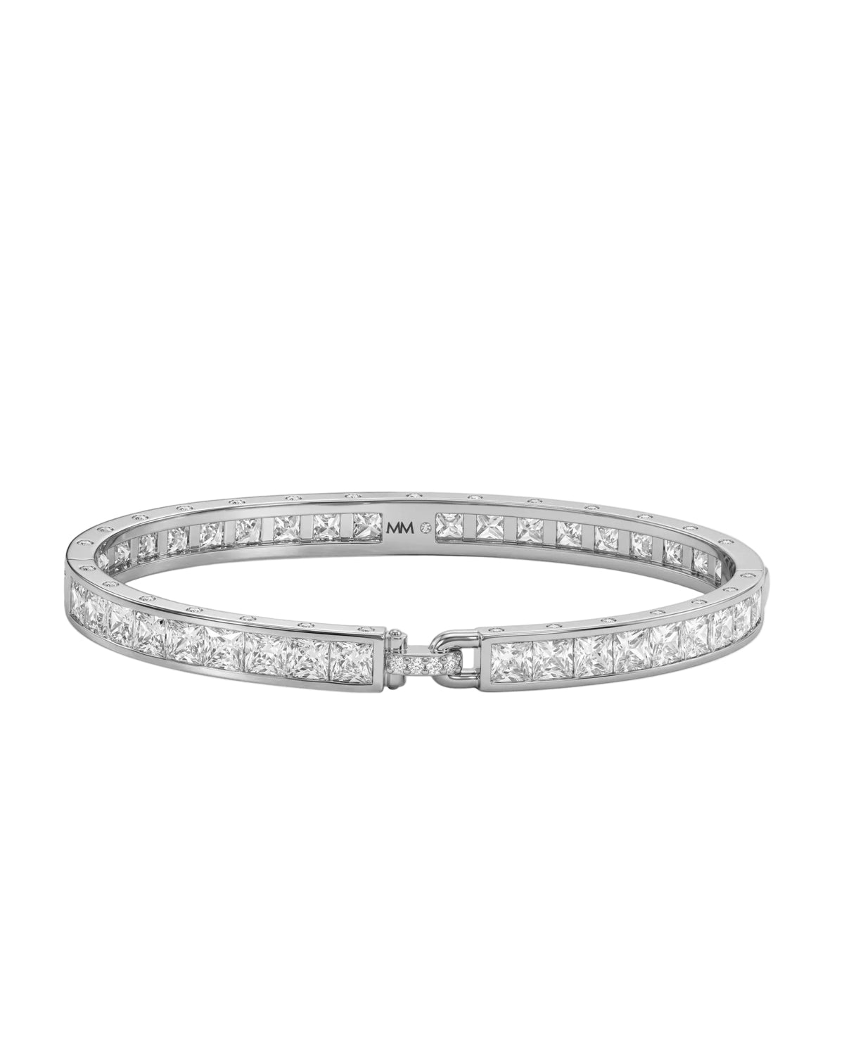 Melinda Maria Ashley Melrose Lock Cuff Silver 6mm - size 6.5