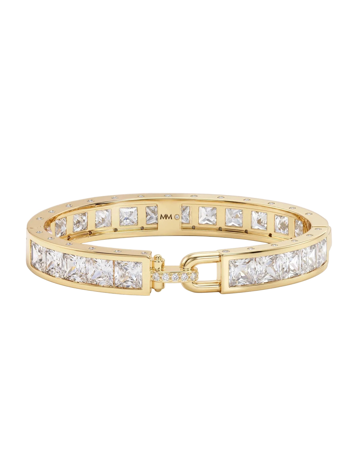 Melinda Maria Ashley Melrose Lock Cuff Gold 9mm - size 6.5