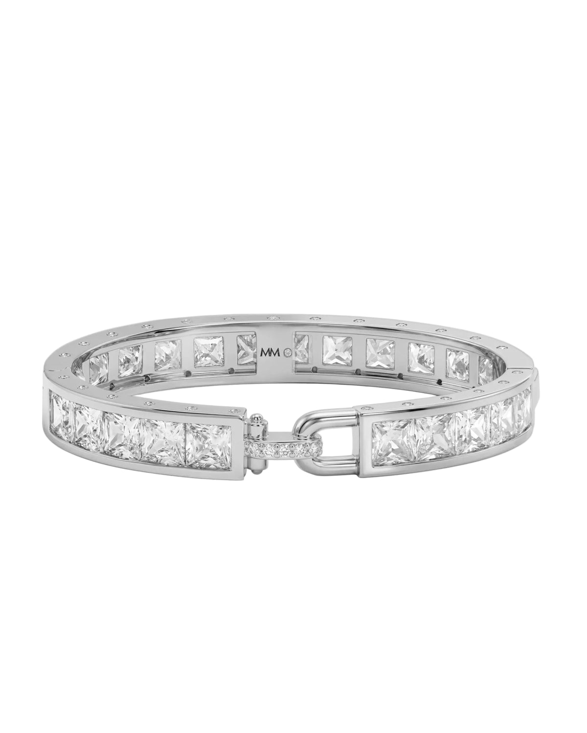 Melinda Maria Ashley Melrose Lock Cuff Silver 9mm - size 6.5