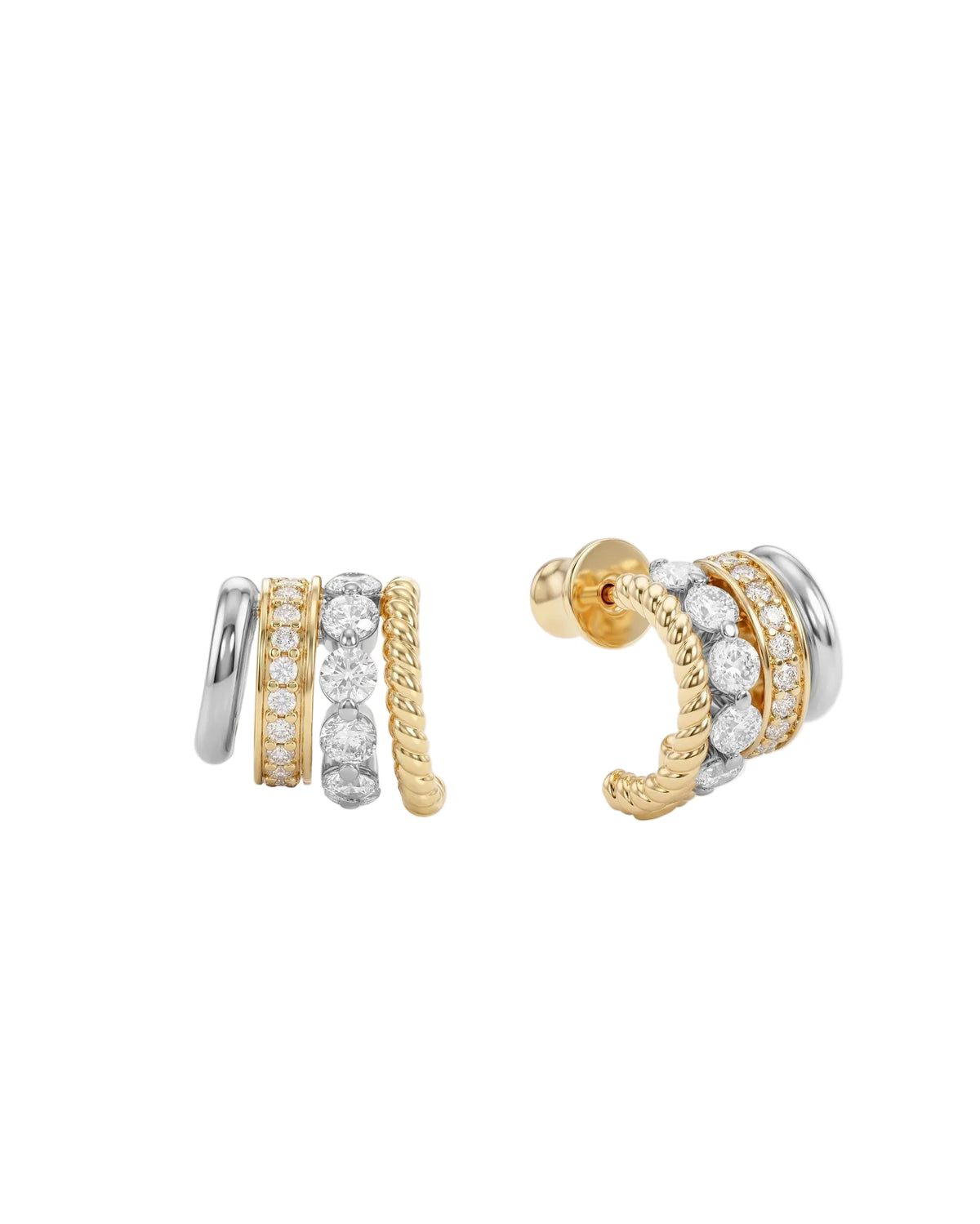 Melinda Maria Ashley Venice Earring Gold Mix