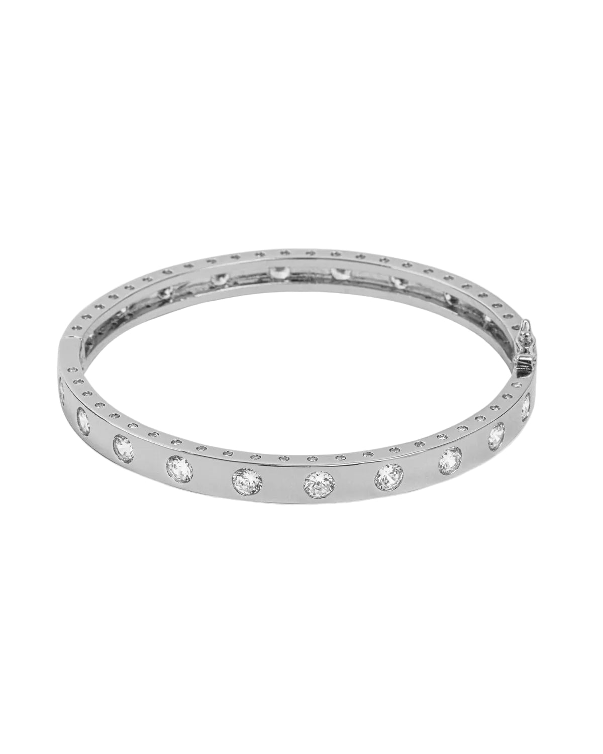 Ashley Hinge Cuff - Silver