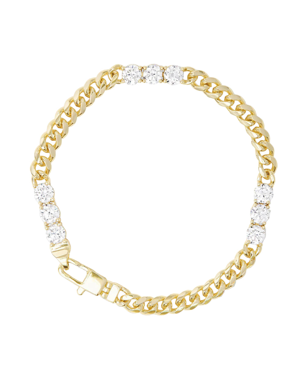 Baby Julian's Obsessed with Diamonds Bracelet - Gold 7.5"