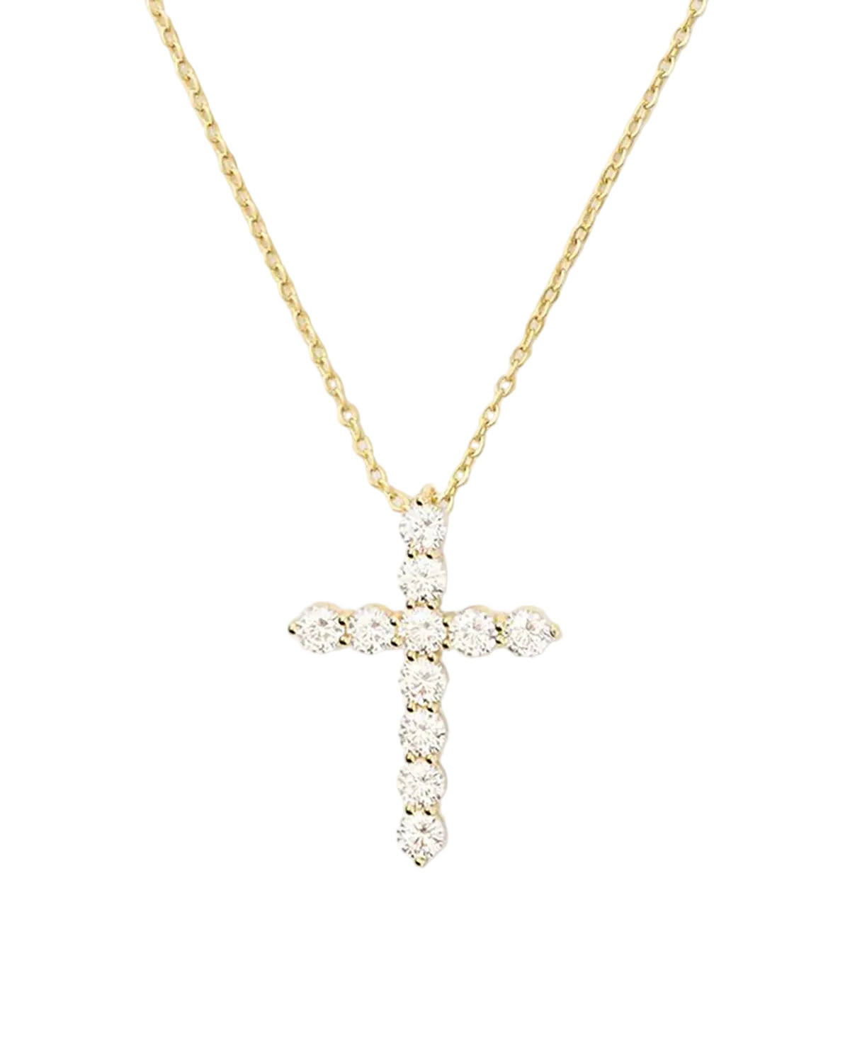 Oh She Fancy Small Cross Pendant - Gold