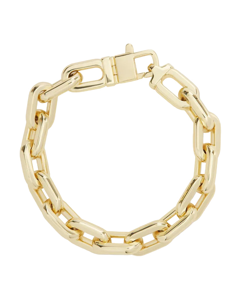 Frankie Chain Bracelet Gold - 6.5"