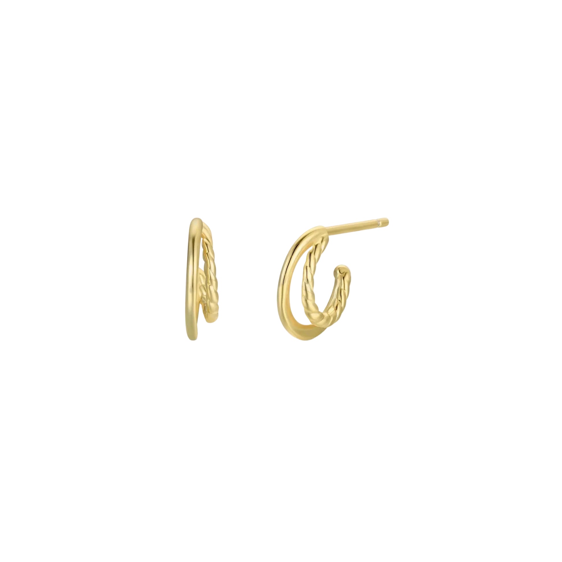 Double Gold Hoop