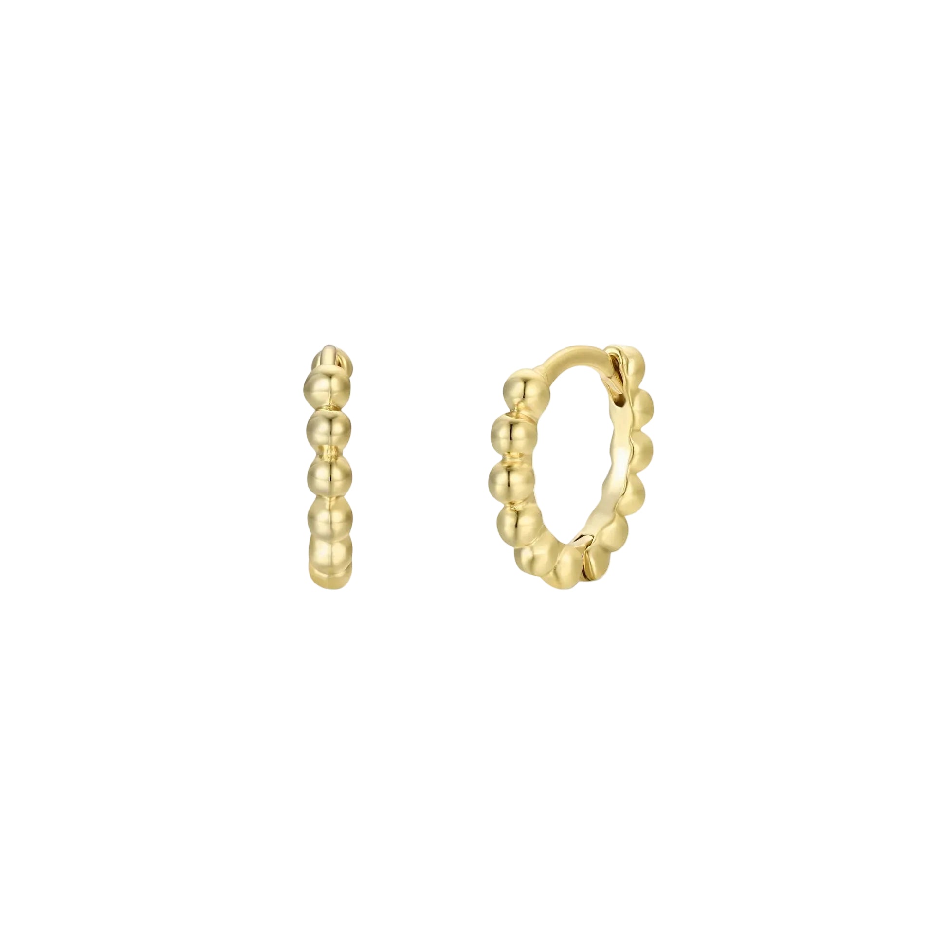 Small Ball Hoops - Gold