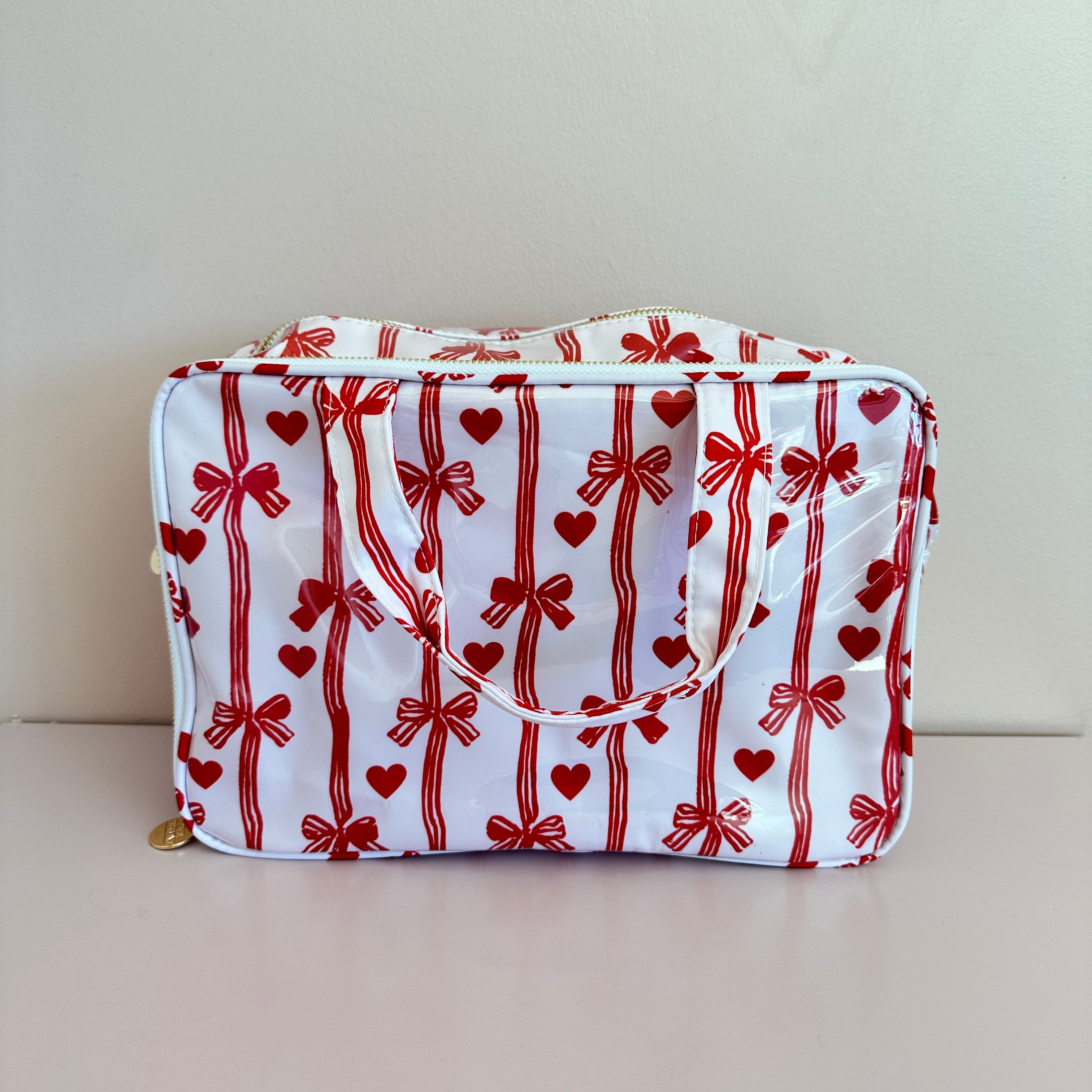 Bows & Hearts Travel Toiletry Case