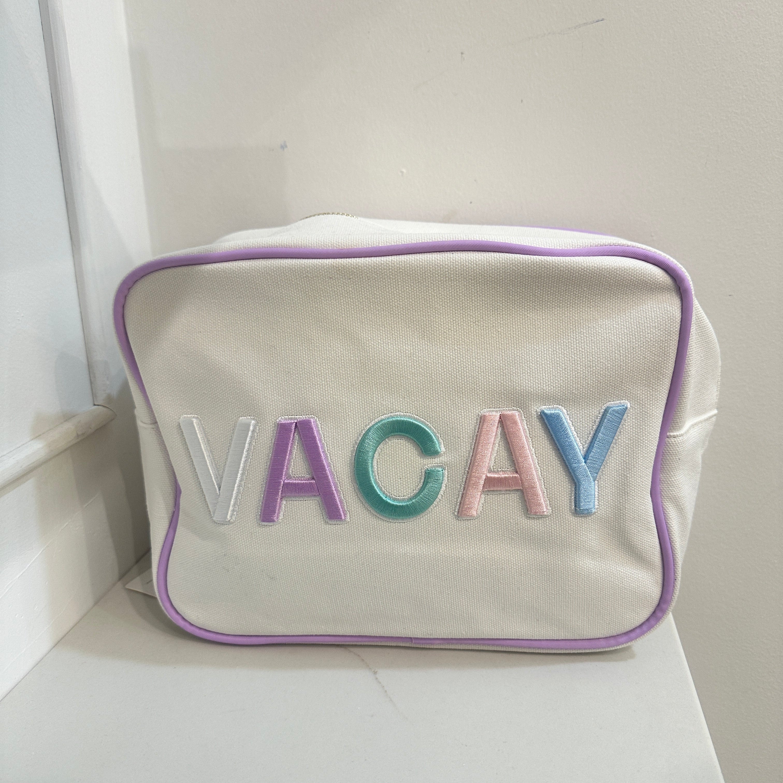 "Vacay" Large Cosmetic Bag