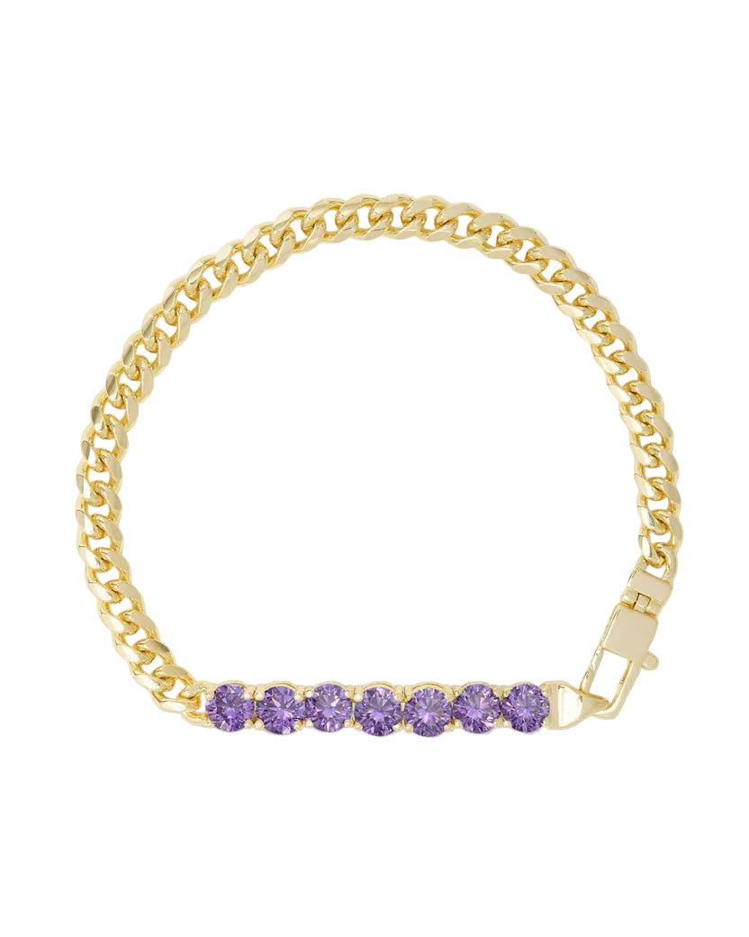 Julian Loves Amethyst Bracelet size 6.5
