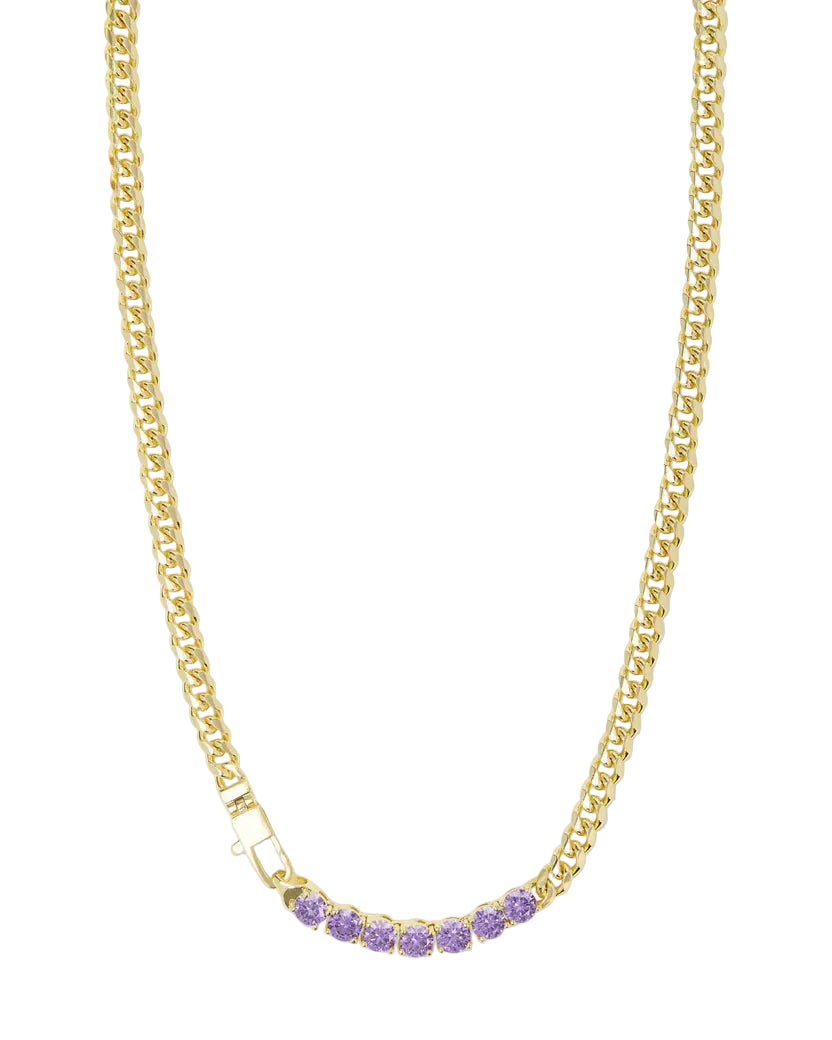 Julian Loves Amethyst Necklace 18"