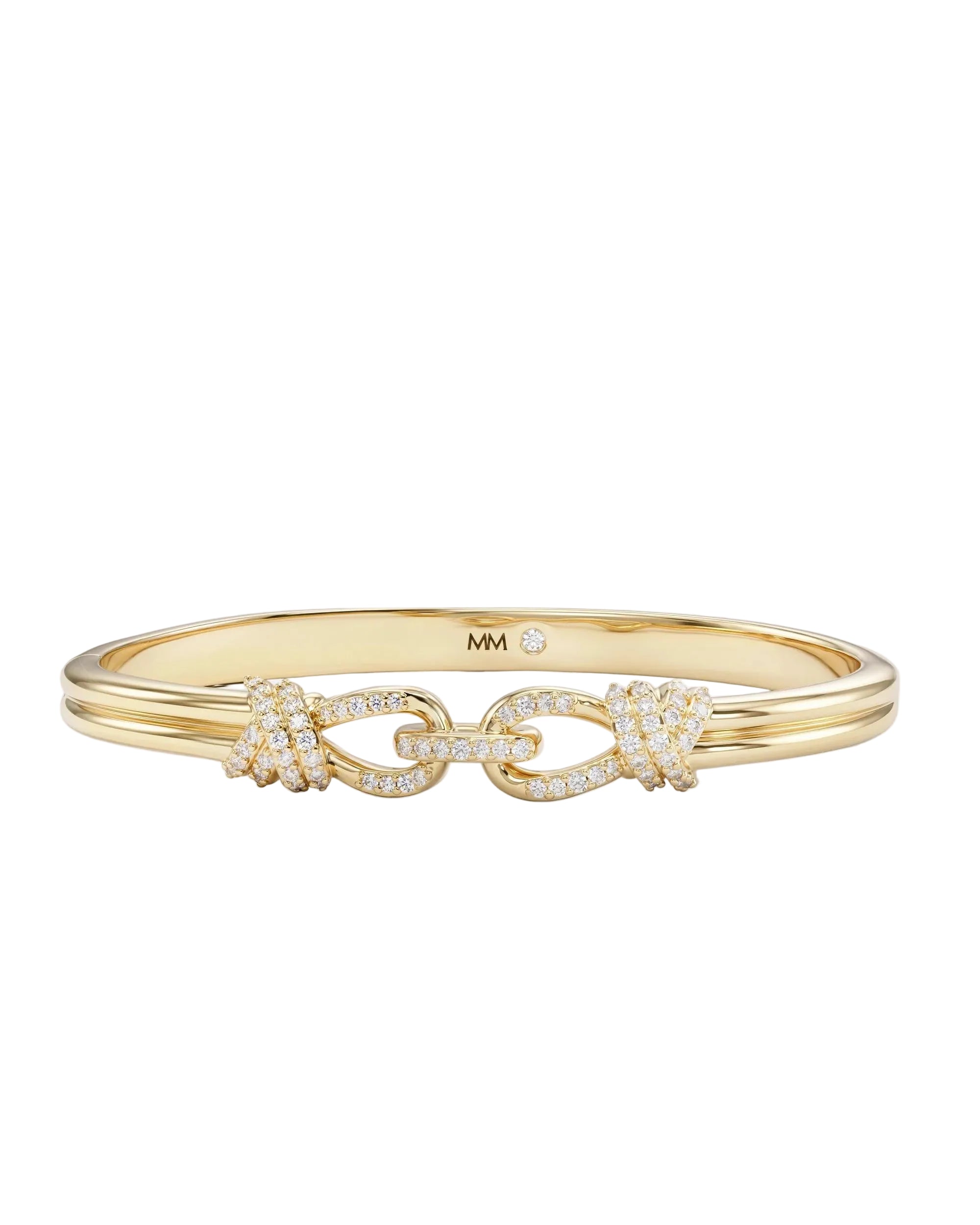 Melinda Maria Knot Cuff Gold - size 7.5