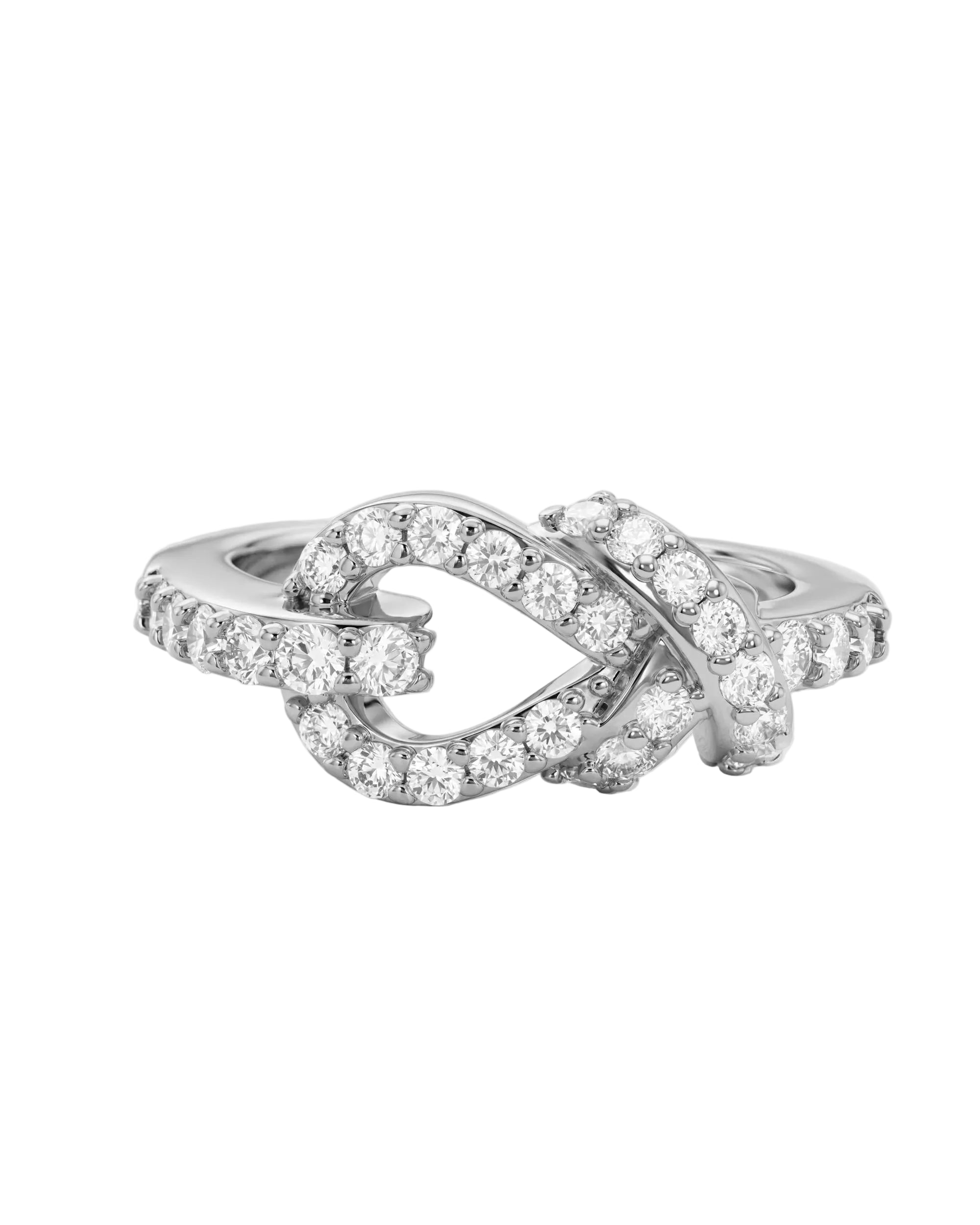 Melinda Maria Knot Ring Silver - size 7