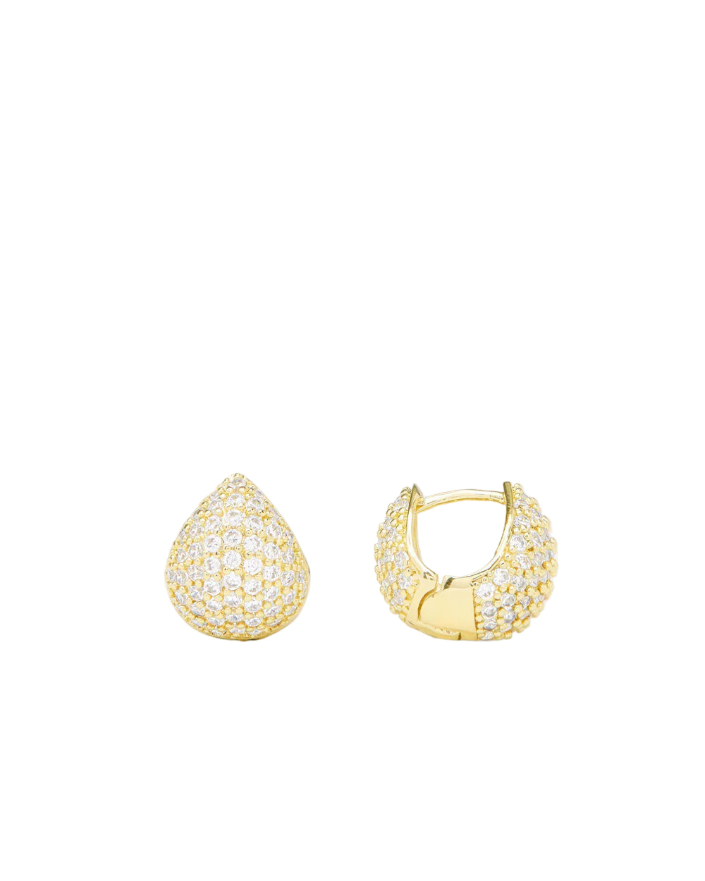 Lil' Norah Pave Earrings - Gold