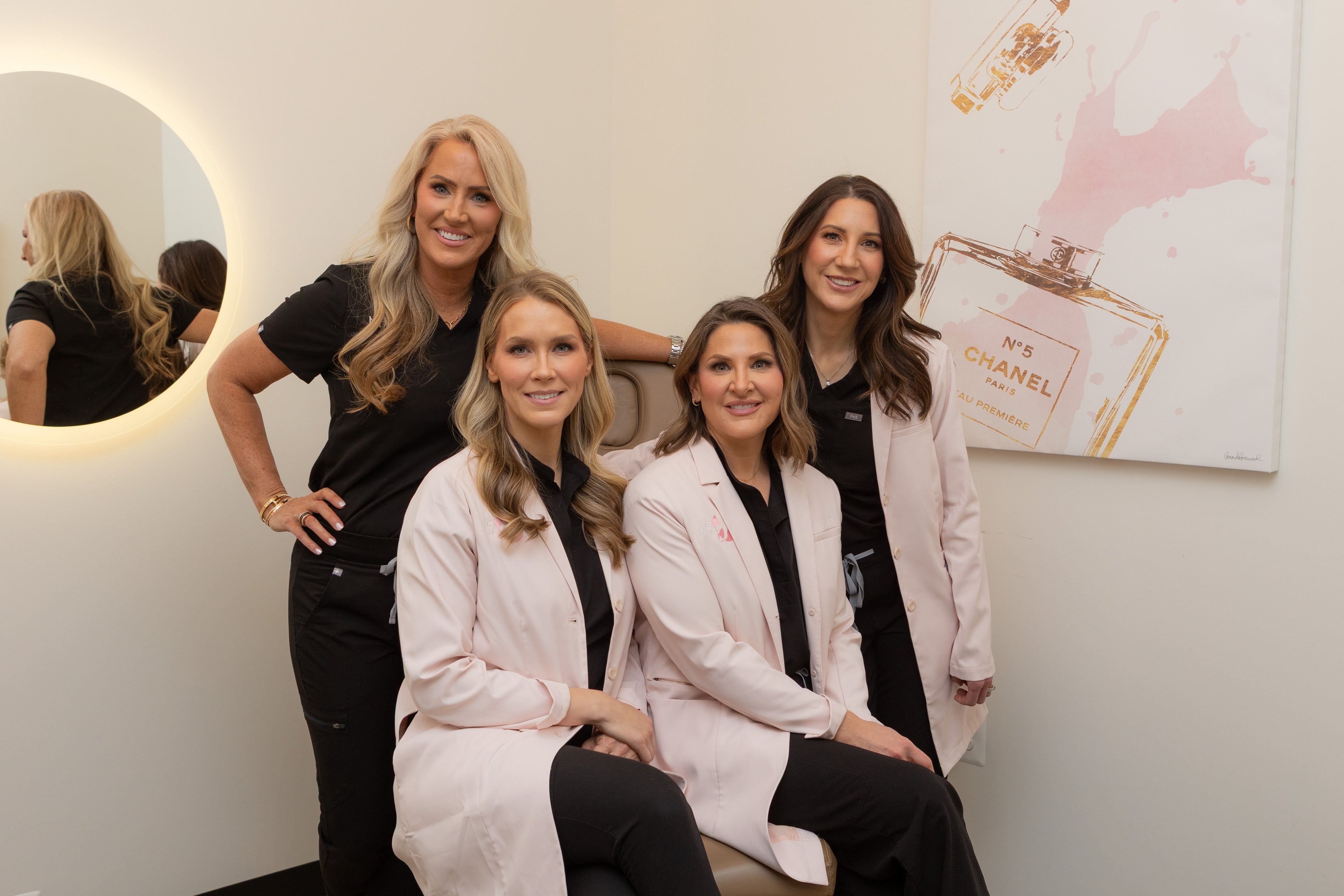 Our team of highly skilled injectors, laser specialists and certified menopause provider at Meg Fox Aesthetics