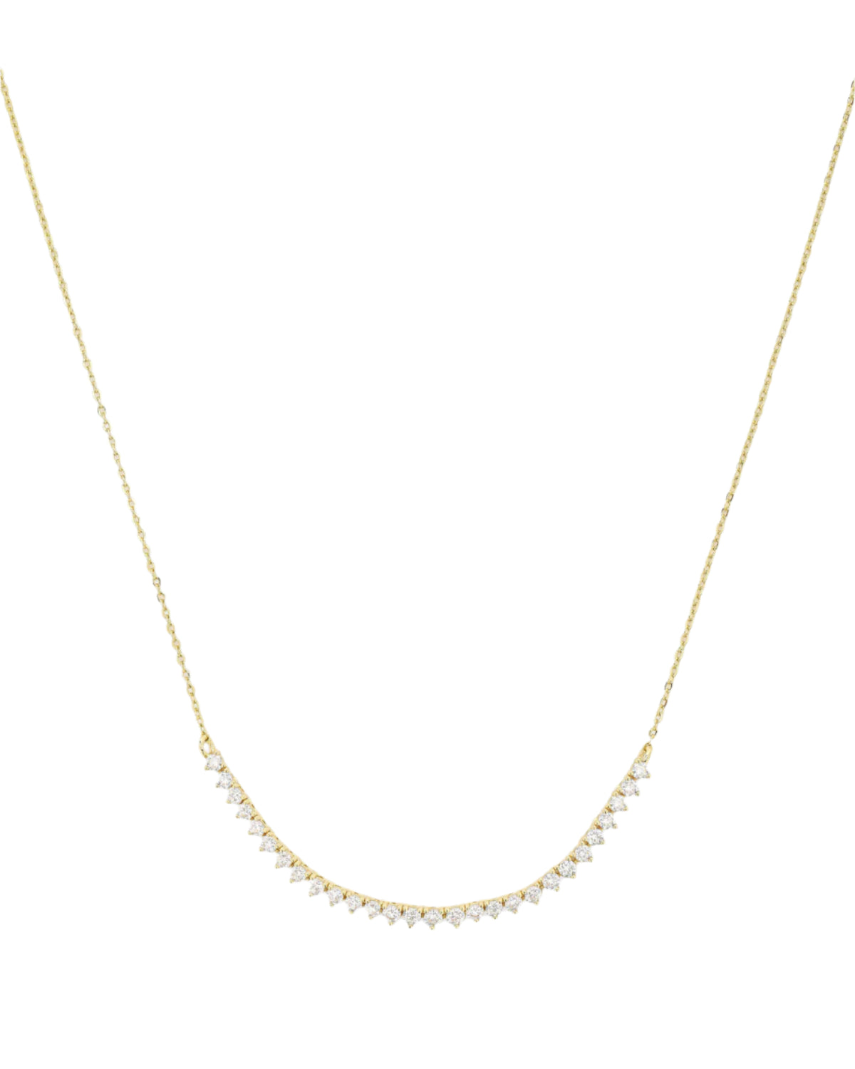 Baby Not Your Basic Tennis Chain Necklace - Gold