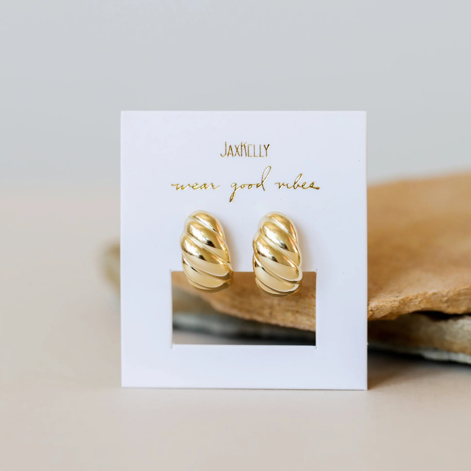 Gold Swirl Hoop