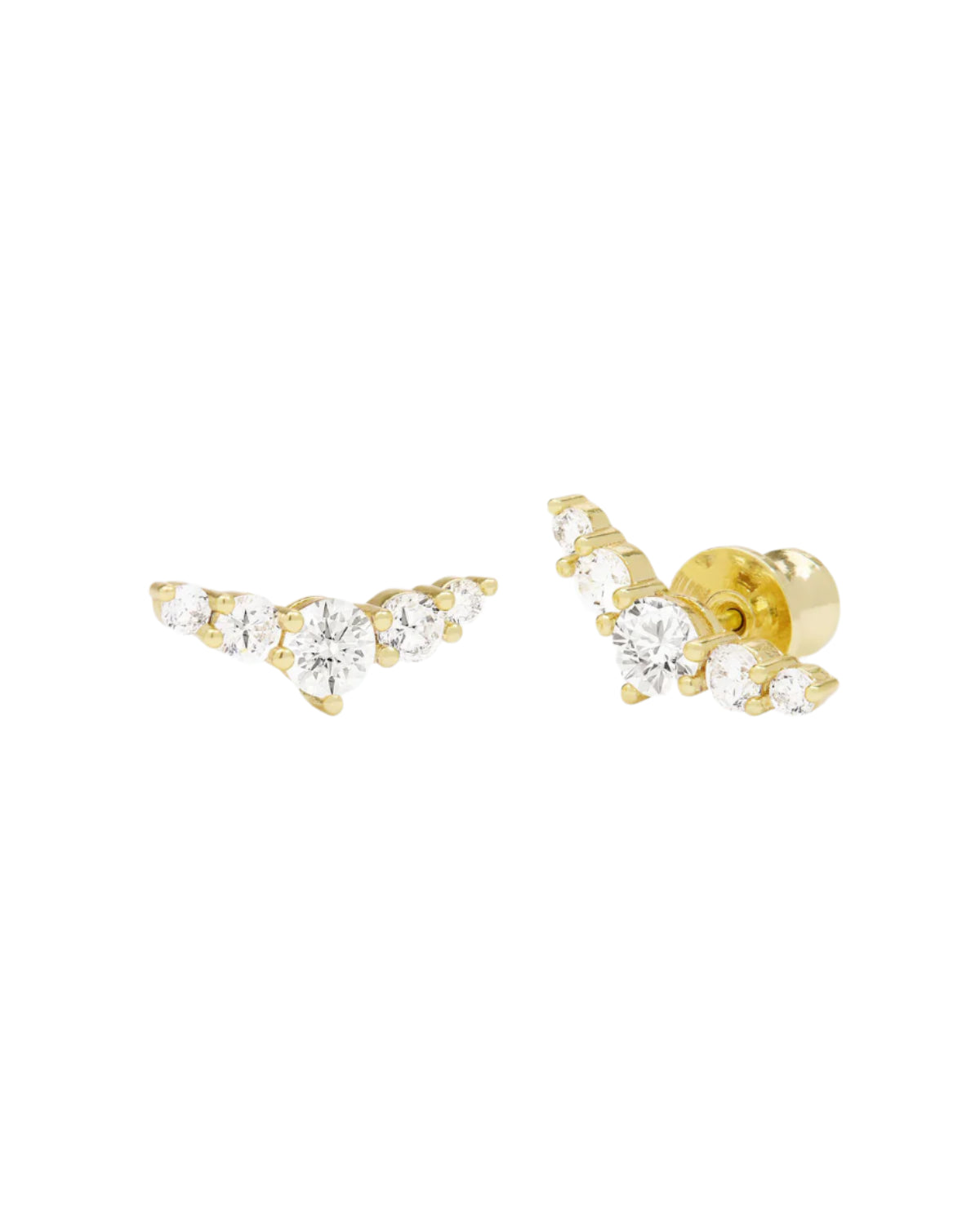 Melinda Maria Radiant Studs - Gold