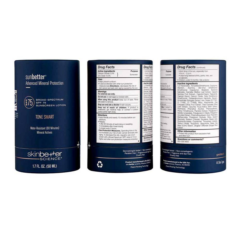 SkinBetter Tone Smart Sunscreen Lotion SPF 75