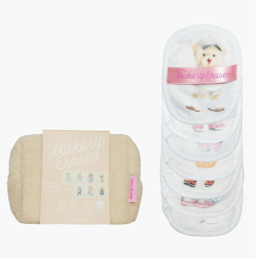 Teddy 7-Day MakeUp Eraser Set with Laundry Bag