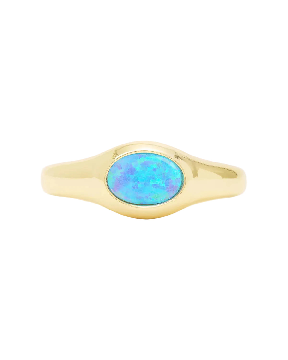 She's a Boss Signet Ring Opal - size 5