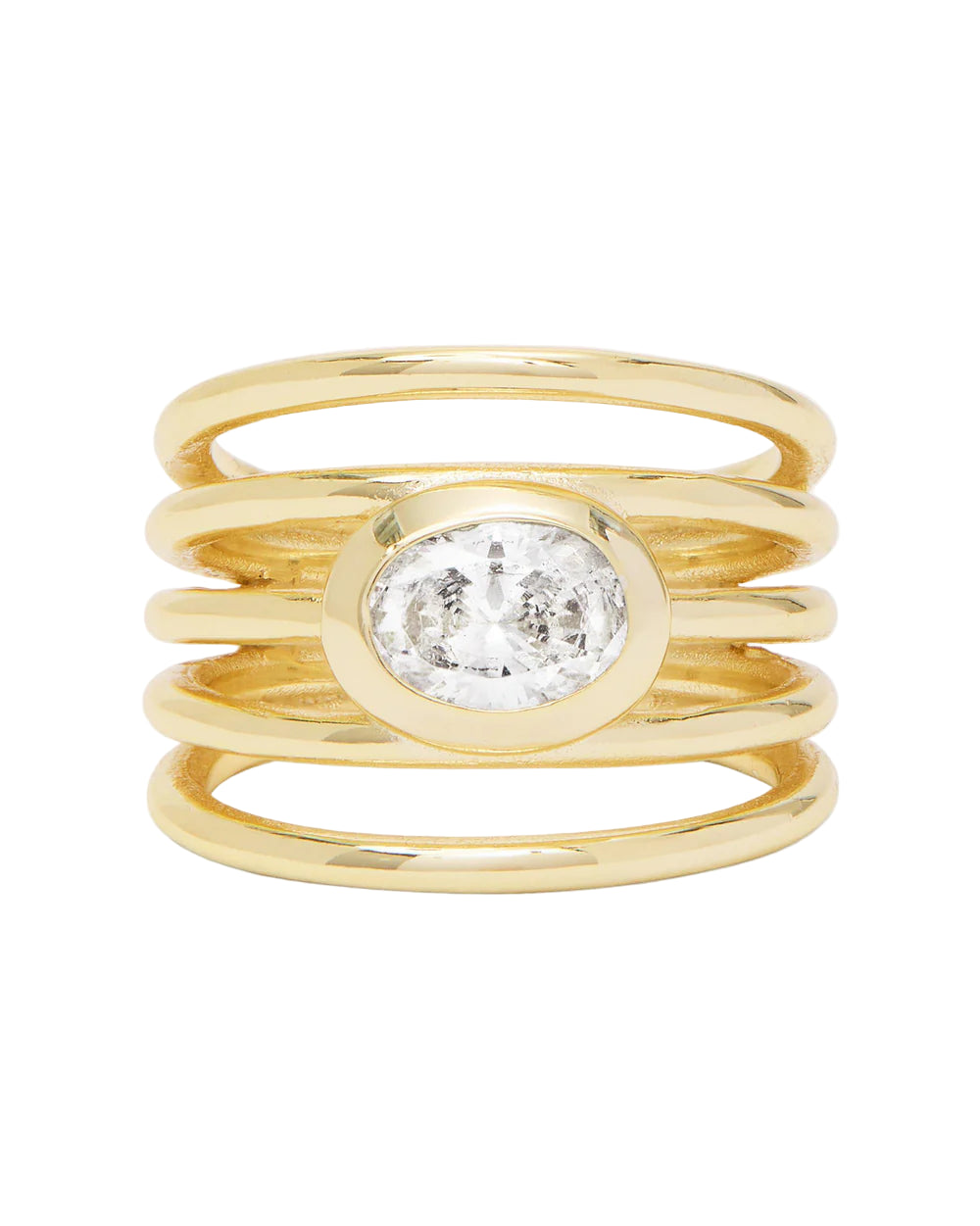 She's a Boss Stacked Ring-Gold Size 7