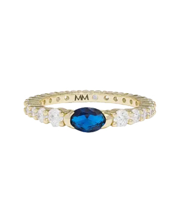 Maven Ring Sapphire - Gold sz. 7