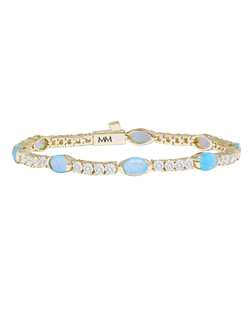The Maven Tennis Bracelet Opal - Size 6.5"