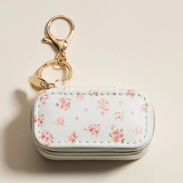 Floral Mini Jewelry Keychain