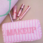 Striped Makeup Cosmetic Bag