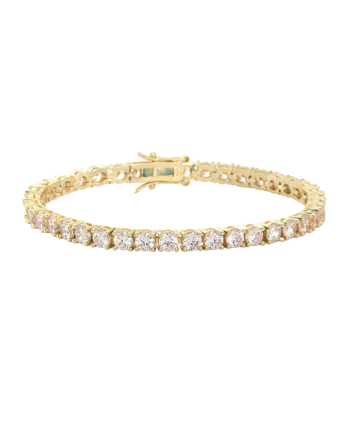 Grand Heiress Tennis Bracelet - Gold 7"