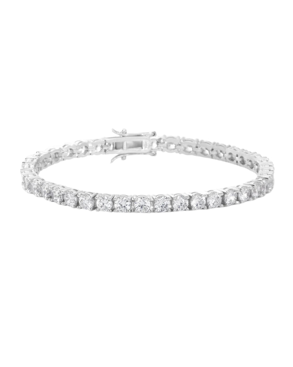 Grand Heiress Tennis Bracelet - Silver 7"