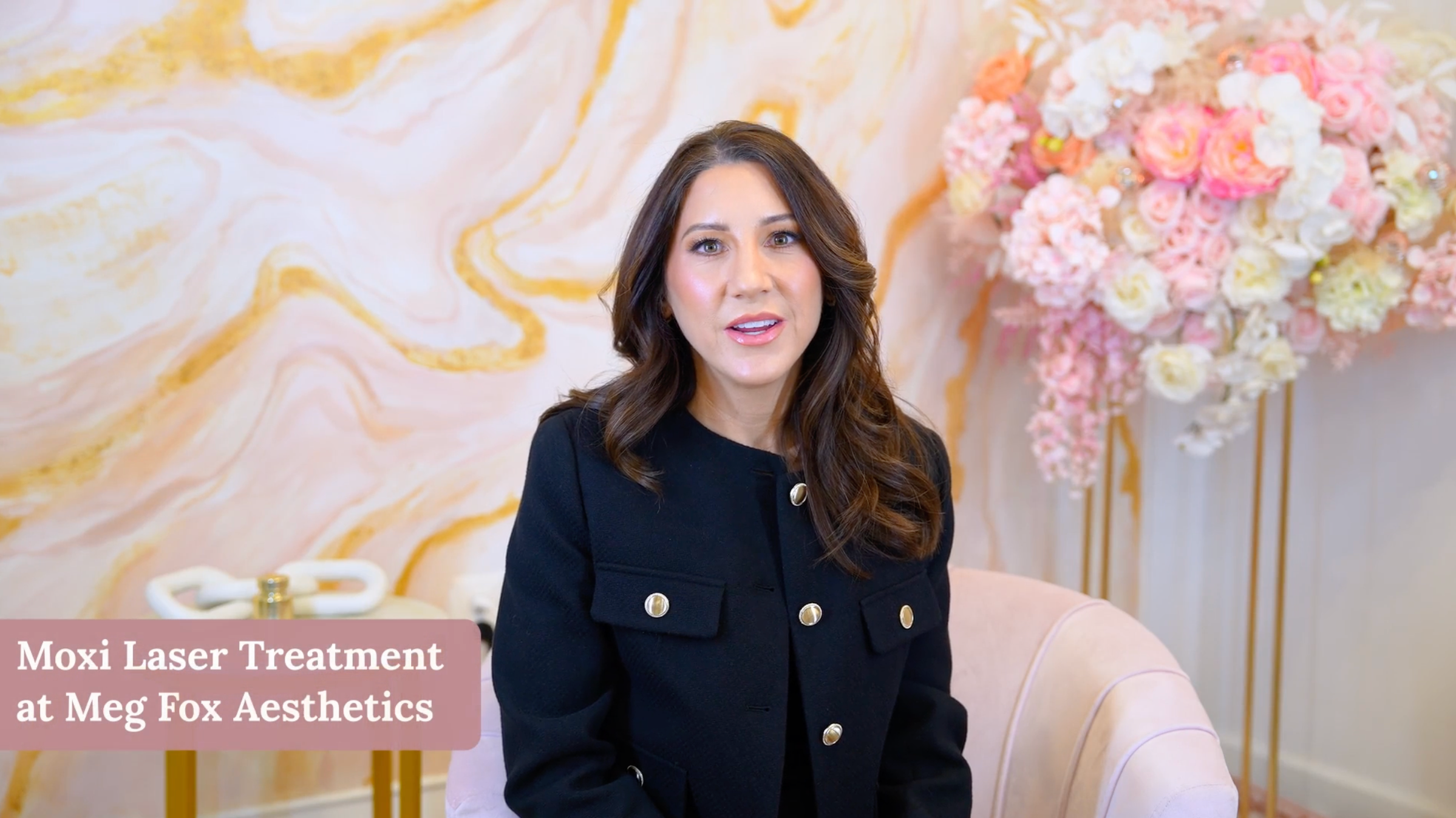 Kathy explains the benefits of a MOXI laser treatment at Meg Fox Aesthetics 